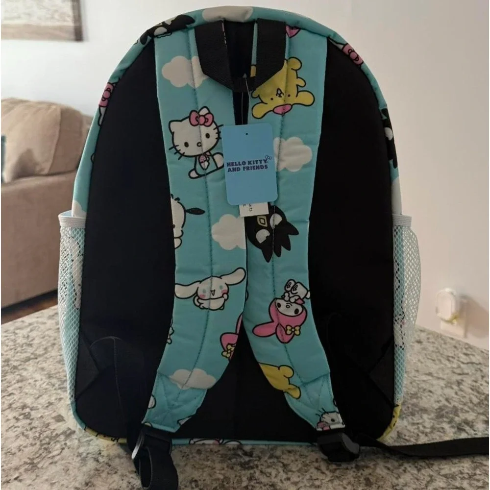Sanrio Hello Kitty Kids School Backpack Girls Bookbag Zipper Pocket NWT